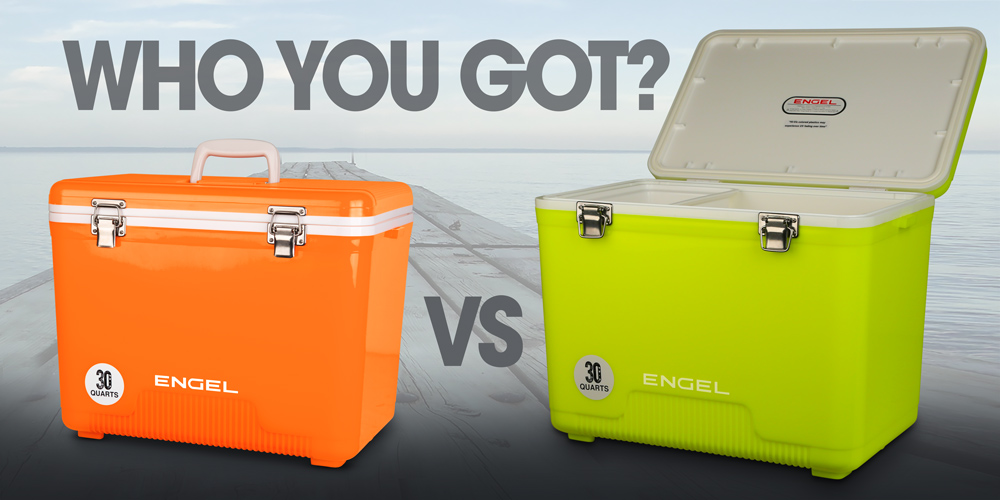 Engel Coolers' NEW High Viz Orange vs Yellow Safety Dryboxes