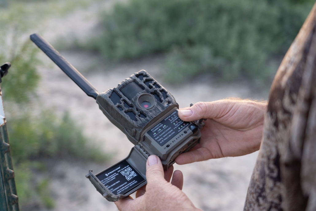 Trail Camera in a pair of hands